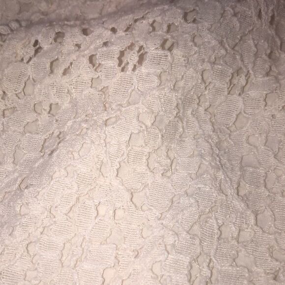Soft Cream Lace Over Lining Shorts for Summer or Vacation! Pom Pom Hem 32… - Picture 14 of 17